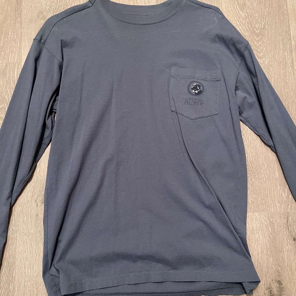 Southern Proper Blue Long Sleeve tee